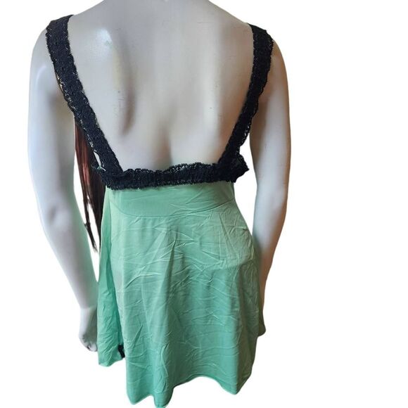 Vintage Cattani of California Green & Black Babydoll (36) - Picture 3 of 6